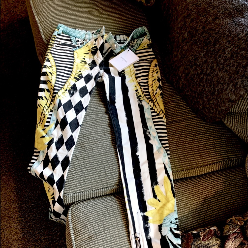 Women’s Never worn Balmain Biker Jeans